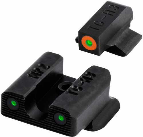 Truglo Tritium Pro Night Sights S&W Bodyguard Green W/Orange Outline Front W/Black Rear Bl